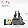 DIRRONA Canvas Tasche Damen – Vintage Handtasche Damen, Große Umhängetasche mit Mehreren Fächern, Verstellbare Schultergurte, Casual Schultertasche für Reise, Arbeit, Alltag & Diebstahlschutz #5