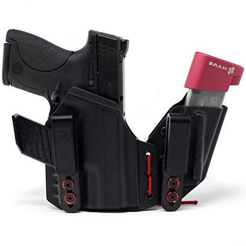 Radial Innovations Coreflex Gun Holster: Compatible with Smith & Wesson M&P Shield 1.0/2.0 3.1â€ 9/40 - Appendix Carry Ultra-Slim Profile - Spare Magazine Carrier - Concealed Pistol Holder