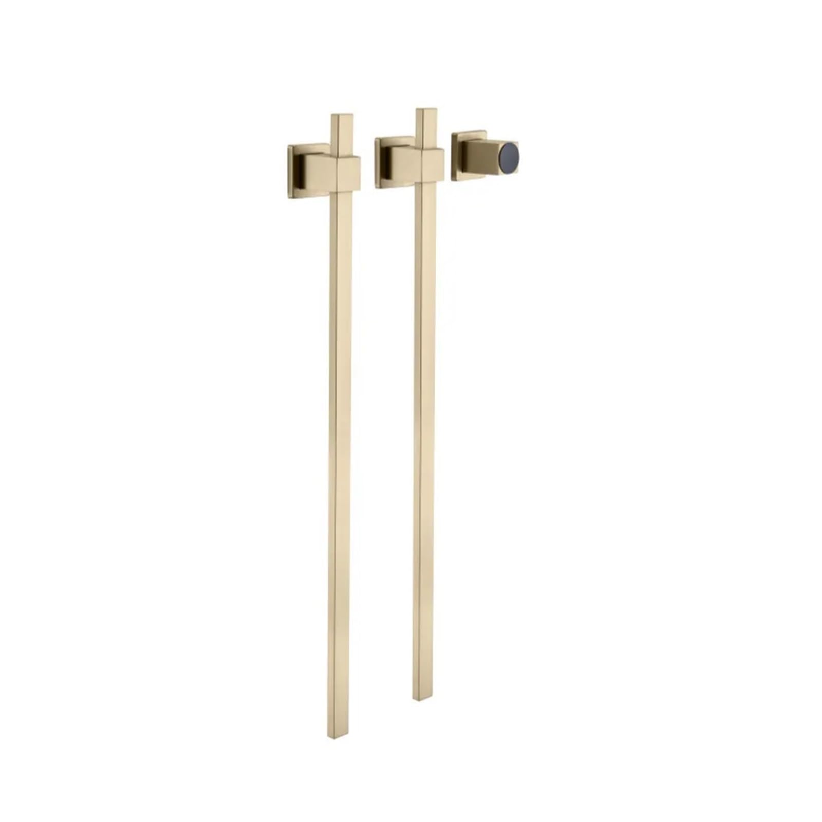 Toallero eléctrico de baño en acero inoxidable dorado vertical y resistente al agua IPX4
