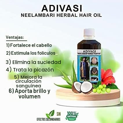 Aceite de hierbas para el cabello, hecho por Pure Adivasi Ayurvedic Herbs