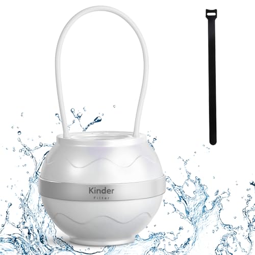 Kinder Filter For Bathtub Faucet Water Filter Removes Chlorine Lead Fluoride Hard Water Softener Bath Purifier for Skin and Hair (White)