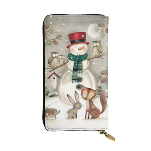 Portefeuille hibou en cuir durable imprimé tendance vintage