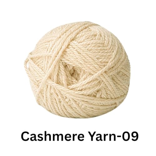 Image of VCR Clay Beige Cashmere Knitting Yarn, 100 Grams Hank, 265 Meters Length, Acrylic 75% and Nylon 25%, Soft Crosia Thread for Crochet and Knitting, Suitable for Sweaters, Pullovers and Jackets