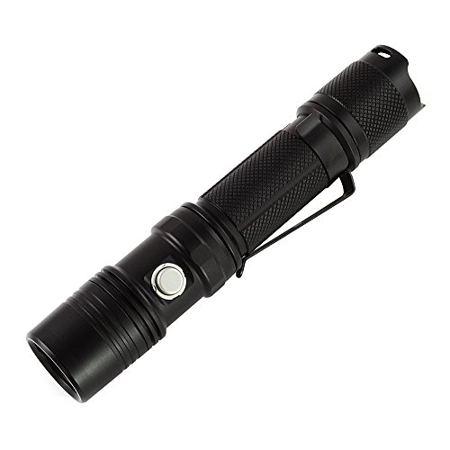 Thrunite® Tn12 Xp-L Edition 1110 Lumen Single Cree Xp-L Led Edc Flashlight Black & 2 X 18650 3400Mah Battery & 1 X Mcc-2S Charger (Neutral White) #TOP1