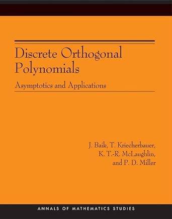 Discrete Orthogonal Polynomials – Asymptotics and Applications book cover