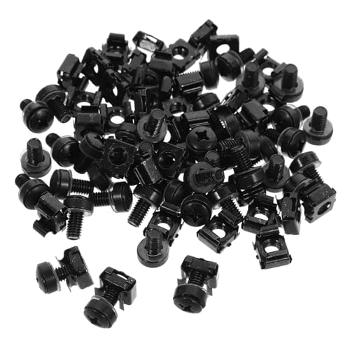 Écrous cage M6 pour montage solide en acier carbone noir lot de 50 armoires serveurs