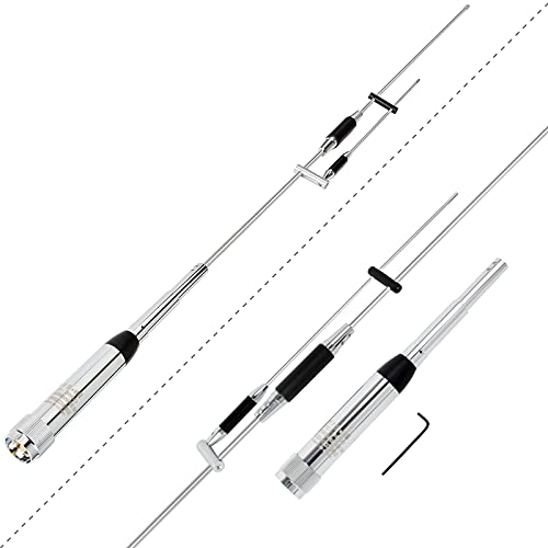 Uayesok Tri-Band Mobile Antenna Tc-3500 100W Vhf/Uhf 144/245/430Mhz High Gain Antenna Pl-259 Plug For Vehicel Truck Suv Ham 2 Way Radio Mobile Transceiver #TOP2