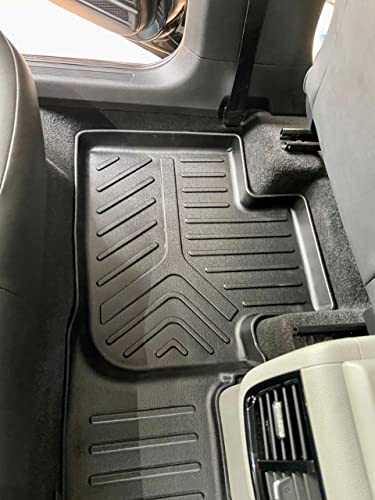 Image of Life Long Lasting Car Floor Mats Foot Mat Compatible for Hyundai Creta 2015-2020 Models - Black Colour (Pack of 3)