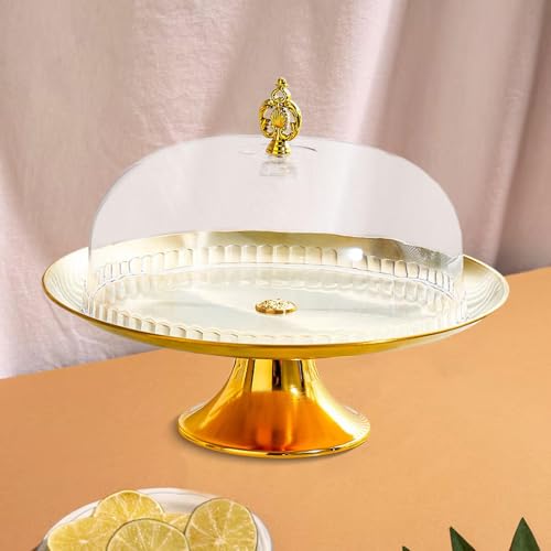 Soporte para pasteles con tapa protectora y bandeja multiusos 6