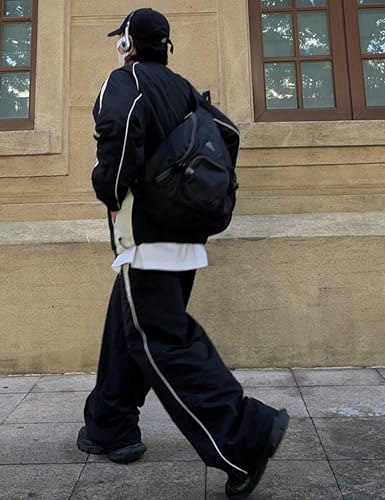 Unisex Y2k Baggy Sweatpants Men ParachuteTrack Pants Vintage Joggers Hip Hop Oversized Sweatpants for Men4