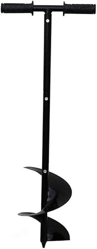 interslife Taladro de la mano del taladro del poste de la cerca Taladro de la mano del taladro del poste de la excavadora de la tierra,