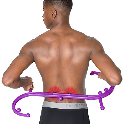 Body Back Buddy Classic - Trigger Point Back Massager, Full Body Muscle Pain Relief, Handheld Massage Stick, Massage Cane, Instructions Included (Purple Marbled) - Thumbnail 2
