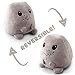 TeeTurtle Reversible T-Rex Mini - Gray Plush Toys