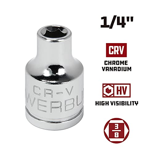 Powerbuilt 3/8 In. Drive X 1/4 In. 6 Point Sae Socket - 940191 #TOP1