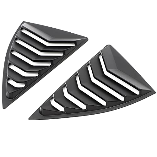 Zspart Rear Window Louvers Pp Fits For 2010-2015 For Chevrolet Camaro,Matte Black Rear Left Driver And Right Passenger Side Window Quarter Louver Cover #TOP4