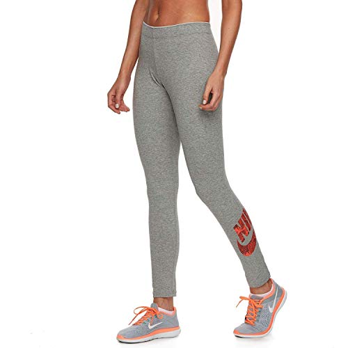 Nike Womens NSW Logo Leggings Grey Heather 872041-063 Size Small