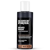 Scotch Porter Moisturizing Beard Wash – Cleanse, Refresh, Hydrate & Soften Coarse, Dry Facial Hair while Protecting Skin for a Fuller-Looking Beard – Original Scent, 8 oz. Bottle