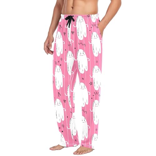 Spirits Men's Cotton Pajama Pants with Pockets and Drawstring Comfortable and Stylish,S4