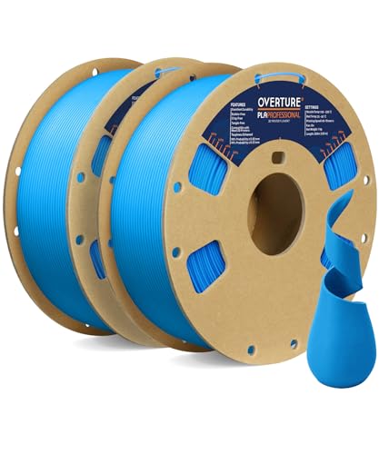 OVERTURE PLA Plus (PLA+) Filament 1.75mm PLA Professional Toughness Enhanced PLA Roll,...