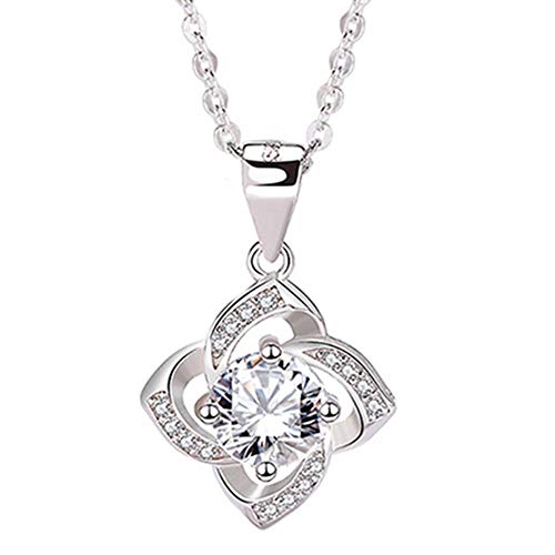 Collier trèfle à quatre feuilles en argent S925 raffiné pour femme