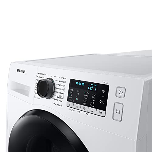 Samsung WD81TA049BE/EG Waschtrockner, 8/5 kg, 1400 U/min, Ecobubble, Air Wash, Hygiene-Dampfprogramm, Digital Inverter Motor, Weiß