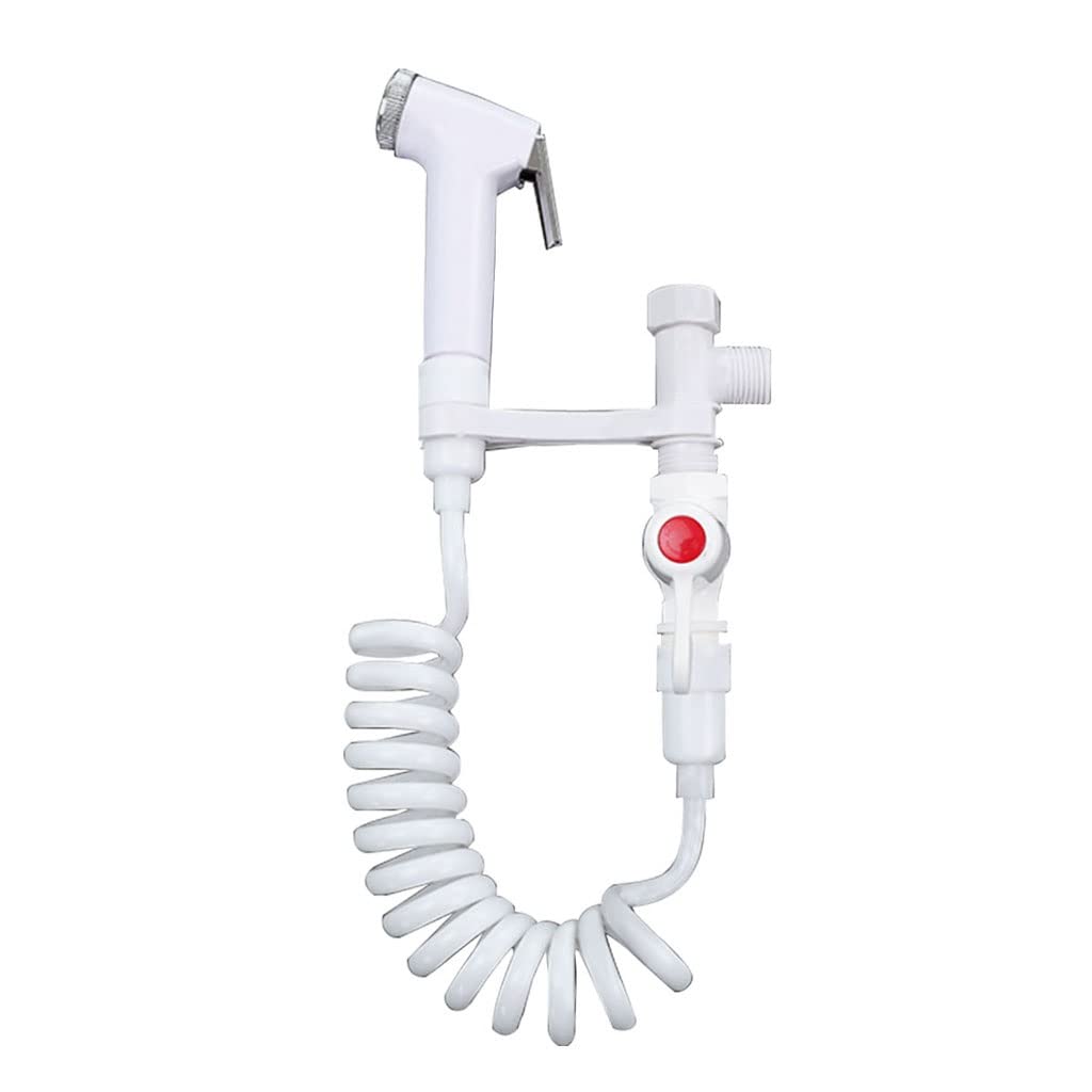 Bidet portátil de mano ABS con manguera de resorte y adaptador LWX