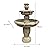 watnature 48”Tall Zen Modern Outdoor Fountain with Pump for Garden, Patio, Backyard,Deck,Lawn, Porch, 3-Tiered Pagoda Garden Fountain Outdoor for Birds Bath?Pump Cord Long 9.83ft?