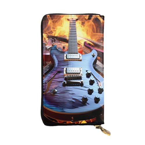 Portefeuille anti-RFID cuir guitare : protégez vos cartes