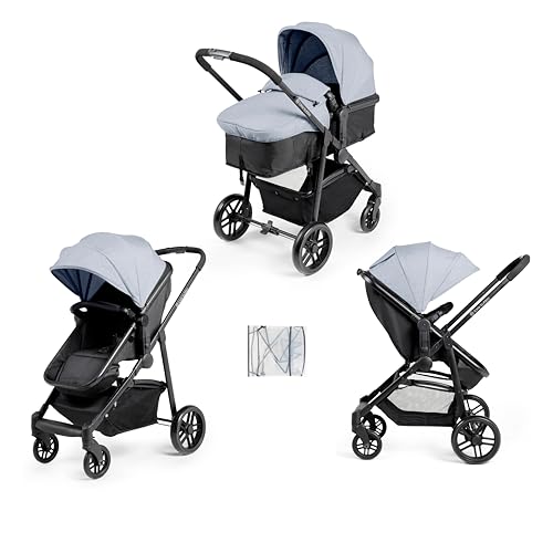 Ickle Bubba Star 2-in-1 Pushchair – Suitable from Birth to 15kg (Approx. 3 Years*), Convertible Seat, One-Hand Fold, UPF 50+ Canopy, Spacious Basket & Durable Wheels (Zen Blue) Ickle Bubba Star 2-in-1 Pushchair – Suitable from Birth to 15kg (Approx. 3 Years*), Convertible Seat, One-Hand Fold, UPF 50+ Canopy, Spacious Basket & Durable Wheels (Zen Blue)