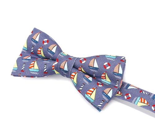 Image of OCIA Cute Pattern Pre-tied Bow Tie Adjustable Bowties for Adult & Children