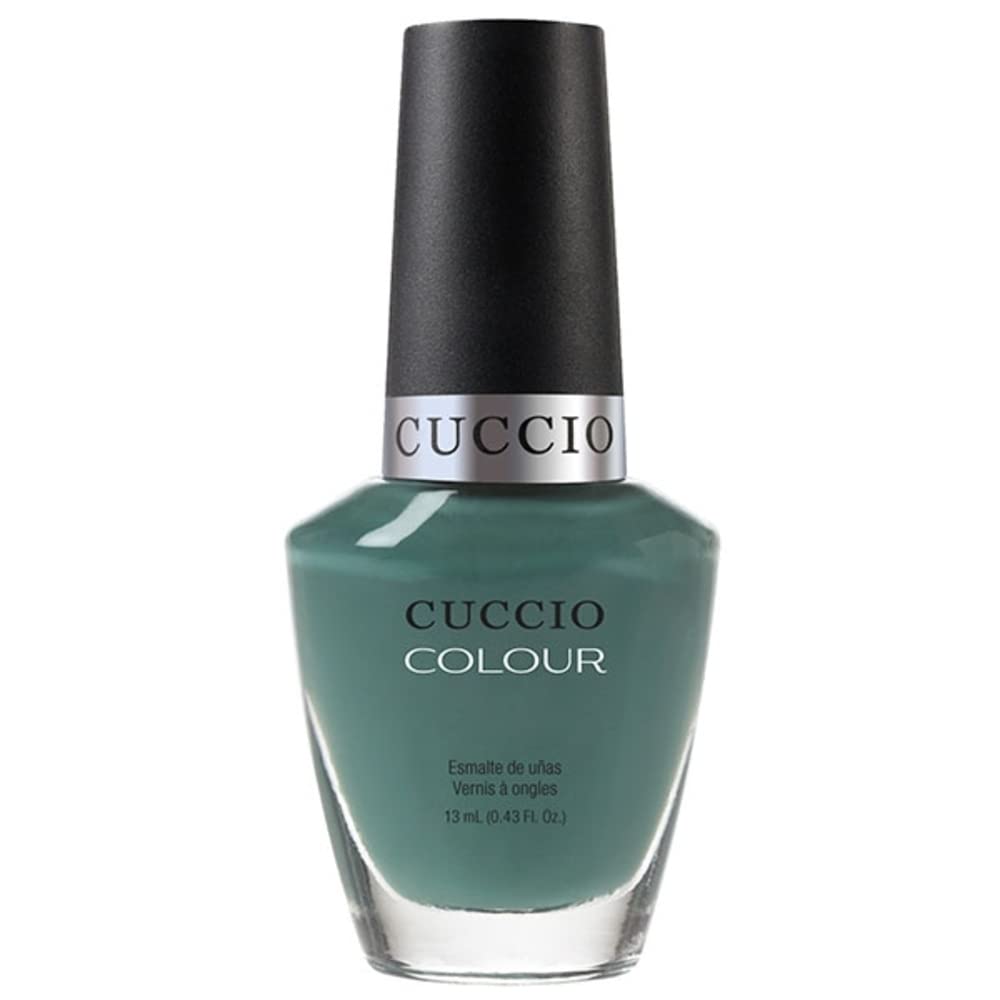 Cuccio Dubai Me an Island | Glossy Rainbow Nail Polish Nail Paint | 13ml | Long Lasting, Glossy, Vegan | Paraben Free | No Yellowing | FREE from Harmful Chemicals - Tourquise Green