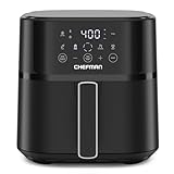 Chefman | Freidora de Aire Digital de 5.7 Litros de capacidad | TurboFry | Control Digital de un solo Toque