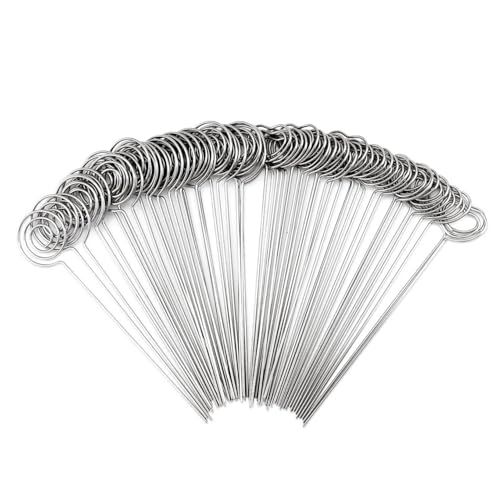 LATRAT 60 PCS Mémo Clip en Métal Porte-Cartes de Table Support Porte Photo pour Décor de Gâteau de Mariage, en 30 Pièces Forme Rond et 30 Pièces Coeur