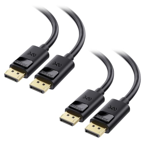 Cable Matters 2-Pack 4K DisplayPort to DisplayPort Cable, Black, 15ft