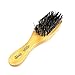 Annie - Mini Wave Brush Bulk - (24) Count - (100%) Boar Reinforced Bristles - Polished Wooden Handle - Best for Thick Hair