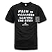 Rapiddominance Pain Military Graphics Tee, Black, Large
