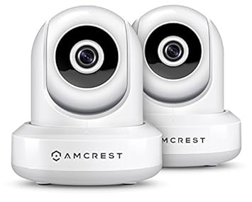 2-Pack Amcrest ProHD 1080P WiFi Wireless IP Security Camera IP2M-841 Pan Tilt 2-Way Audio Optional Cloud Recording Full HD 1080P 2MP Super Wide 90 Viewing Angle Night Vision White