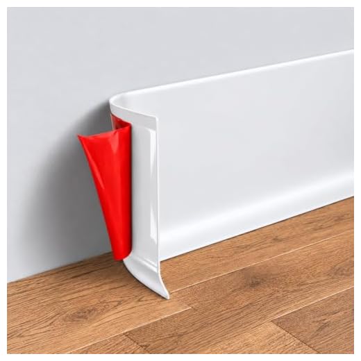 Risunpet Peel and Stick Baseboard Trim, 4 Inch Rubber Baseboard Vinyl Wall Base, Flexible Baseboard Molding Trim, Adhesive Baseboard Trim Rubber Cove Base(20Ft, White)