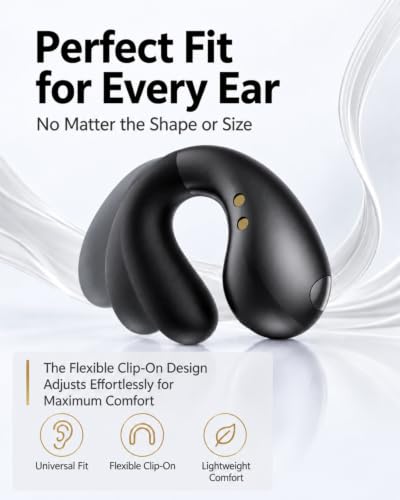 Ultra Open Ear Earbuds, Clip On Wireless Headphones with Open Ear Comfort - image 3