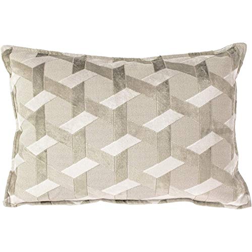 Paoletti Delano Cushion Cover, Ivory/Taupe, 40 x 60cm