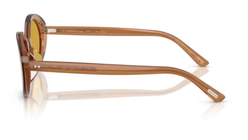 Oliver Peoples 0OV5565SU Lumar 17830F Carob/Yellow Oval Women's Sunglasses3