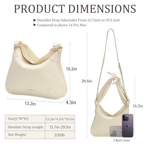 Shoulder Bag Trendy Hobo Handbag for Women, Vegan Leather Underarm Purse Tote Handbags4