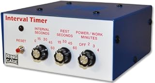 Interval Gym Timer Without Lights for Muay Thai, MMA, Kickboxing, Boxing, Martial Arts