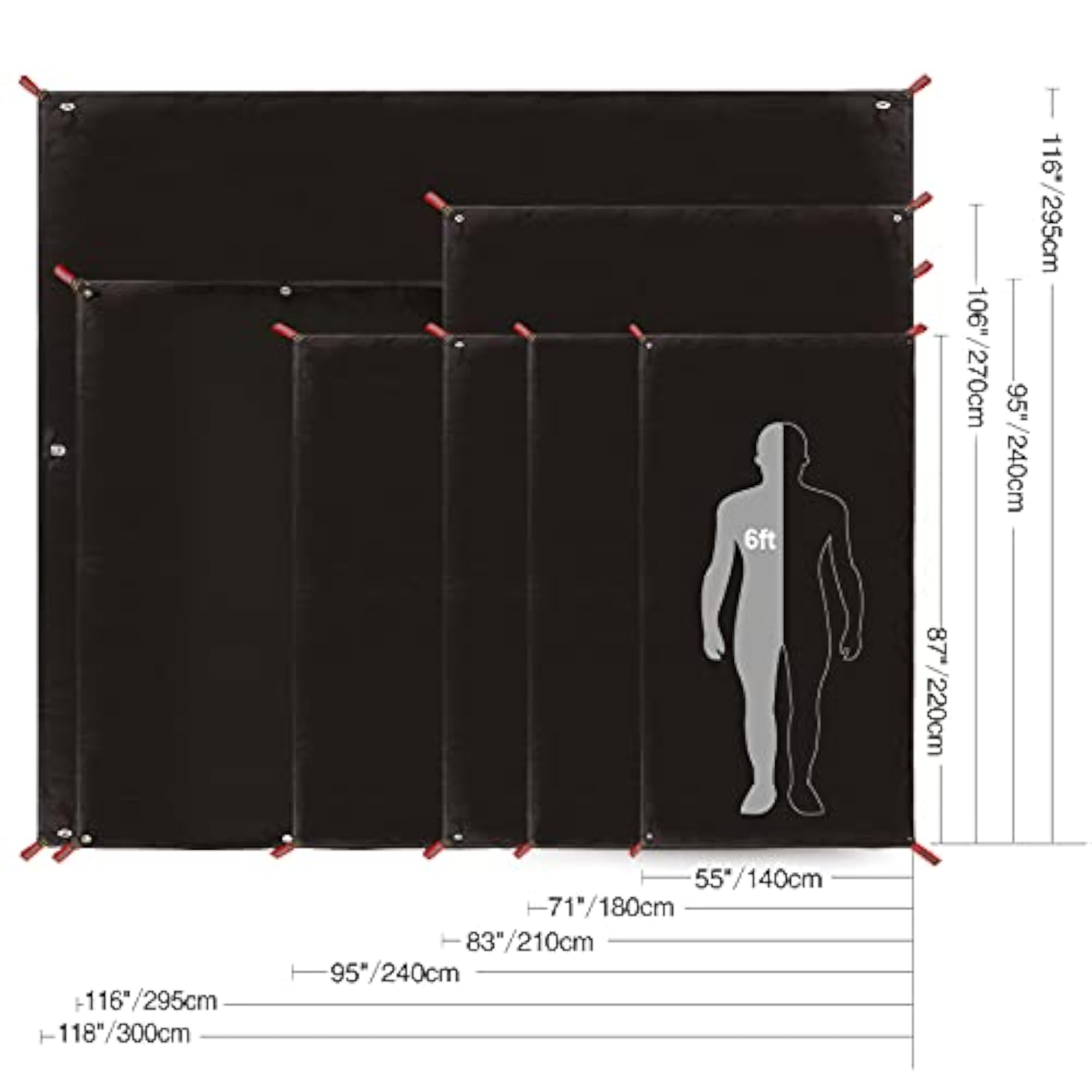 Ultralight Tent Footprint for Camping, Waterproof Tarp