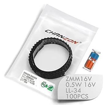 Pack Of 100) Chanzon SMD Zener Diodes 0.5W16V ZMM16V ZMM16 LL-34 (SOD - View #10