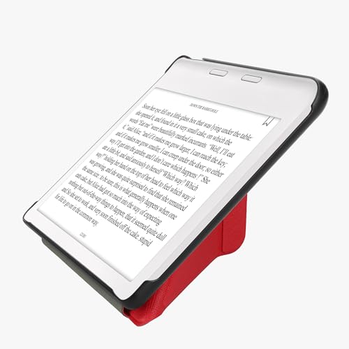 kwmobile Origami Case Compatible with Kobo Libra Colour Case - Slim PU Leather Cover with Stand - Dark Red by kwmobile - Image 8