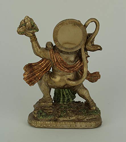 Estatua de Hanuman Dorado 8.75 Pulgadas miniatura 3