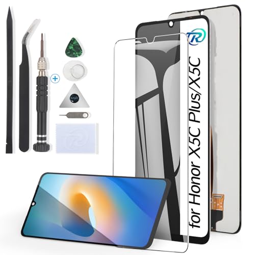 Écran LCD pour Honor X5C Plus RongZy noir avec kit de réparation