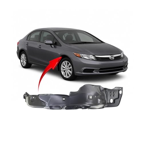 Image of FitParts Compatible with Honda Civic 2012 Front Right Fender Liner