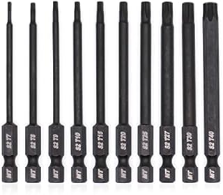 Milliontronic 10-Piece Impact Rated 3" Security Torx Bit Set for Screwdriver, Drill & Impact Driver, Temper Proof, Advance.